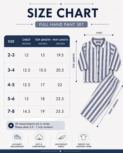 Full Sleeve Full Pant Cotton sets for 2 to 8yrs