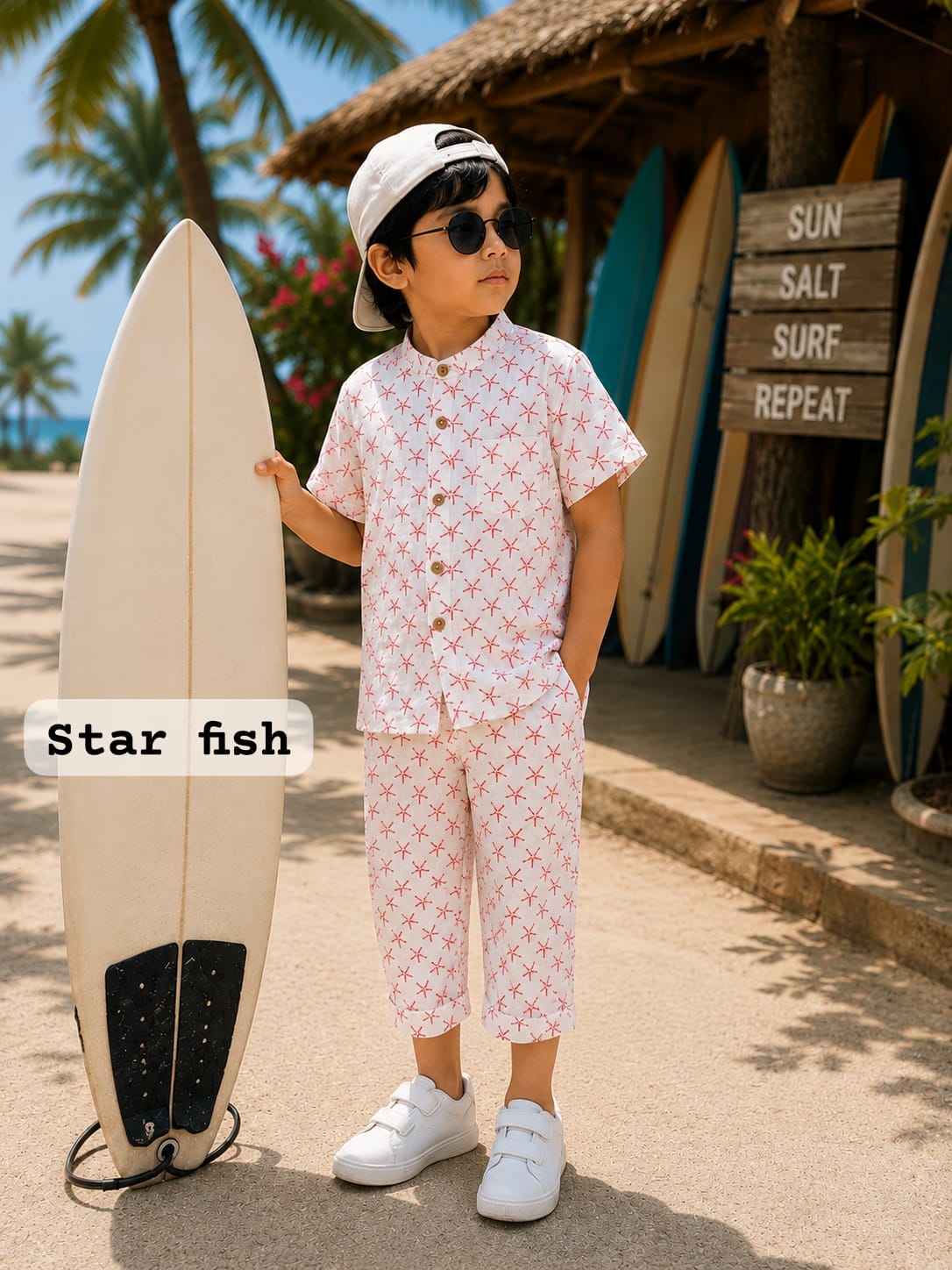 Chinese Collar Muslin Ankle length Sets for 2yrs to 8 yrs