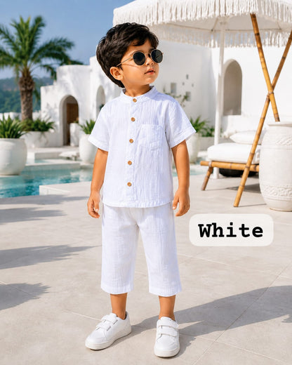 Chinese Collar Muslin Ankle length Sets for 2yrs to 8 yrs