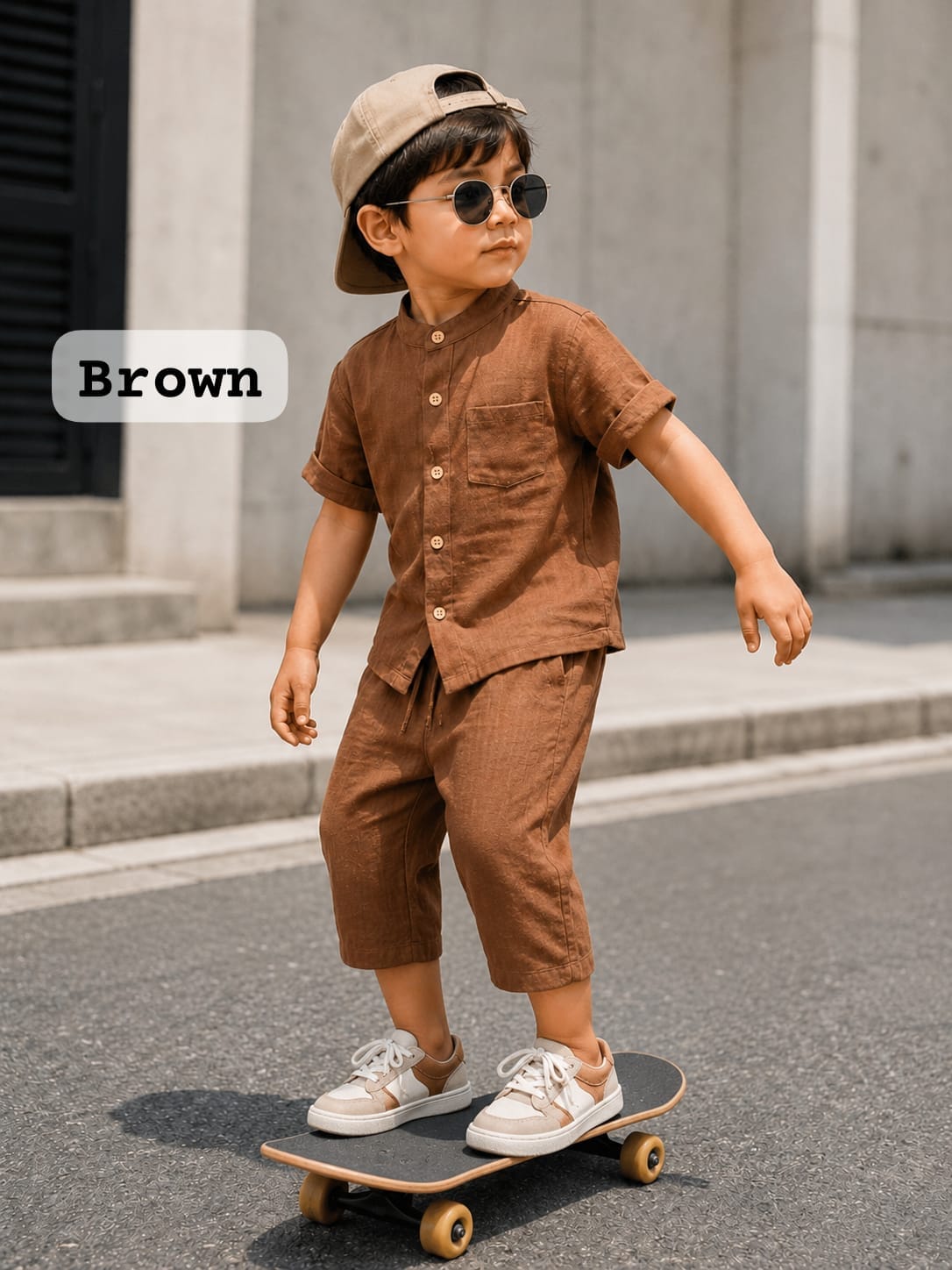 Chinese Collar Muslin Ankle length Sets for 2yrs to 8 yrs