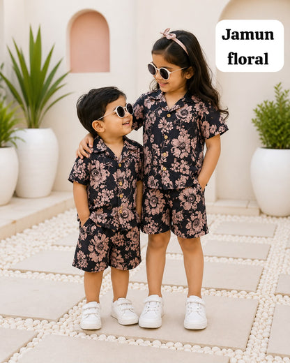 Aesthetic Unisex Short Sets for 2yrs to 10yrs | INDIAN Edition