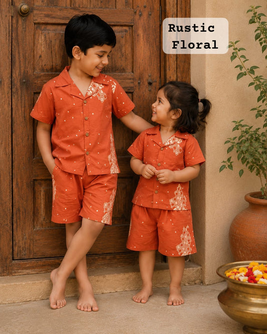 Aesthetic Unisex Short Sets for 2yrs to 10yrs | INDIAN Edition