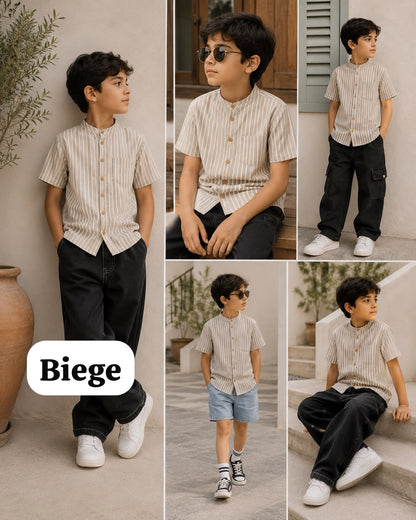 Premium Muslin Shirts for 7-8yrs Boys