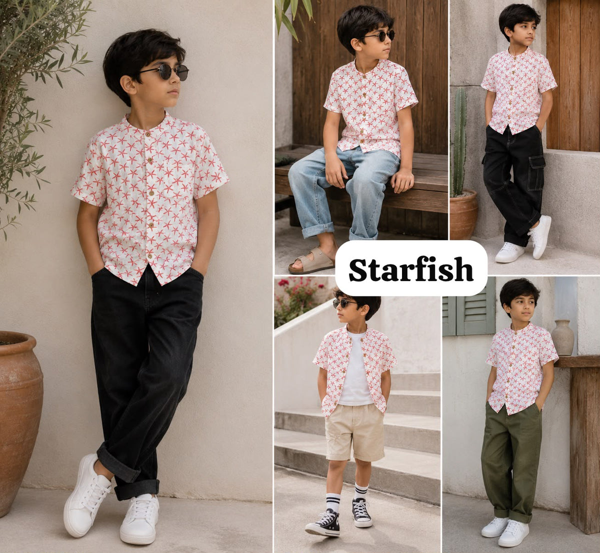 Premium Muslin Shirts for 7-8yrs Boys