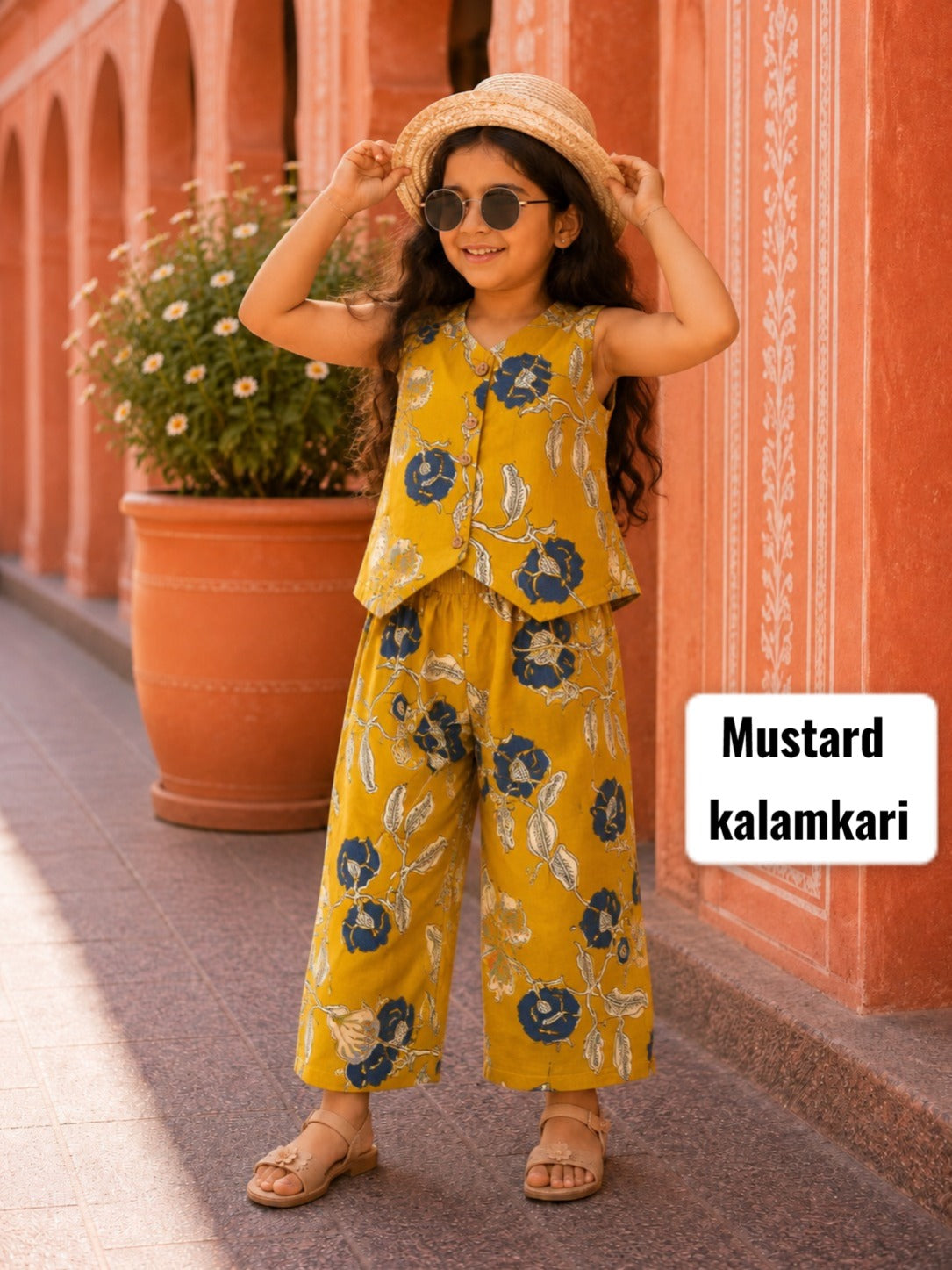 Stylish W-Cut Indo western cotton Coords 2yts to 9yrs