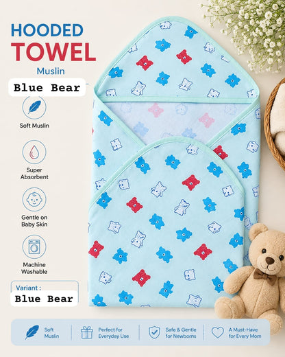 Muslin Hooded Towels 30*30 inches