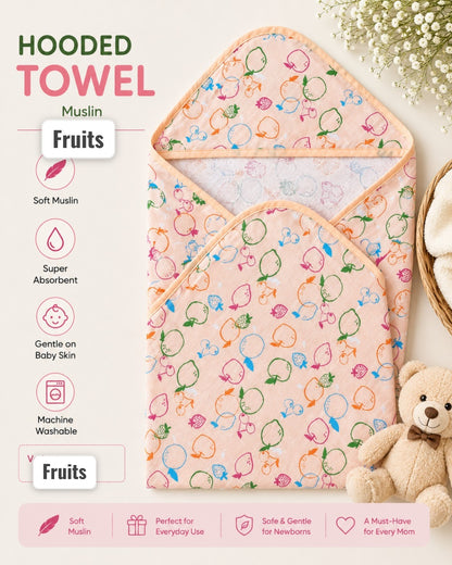 Muslin Hooded Towels 30*30 inches