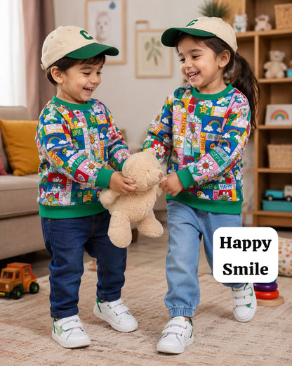 Unisex Sweat Shirts for 2yrs-7yrs| Cozy monsoon collection