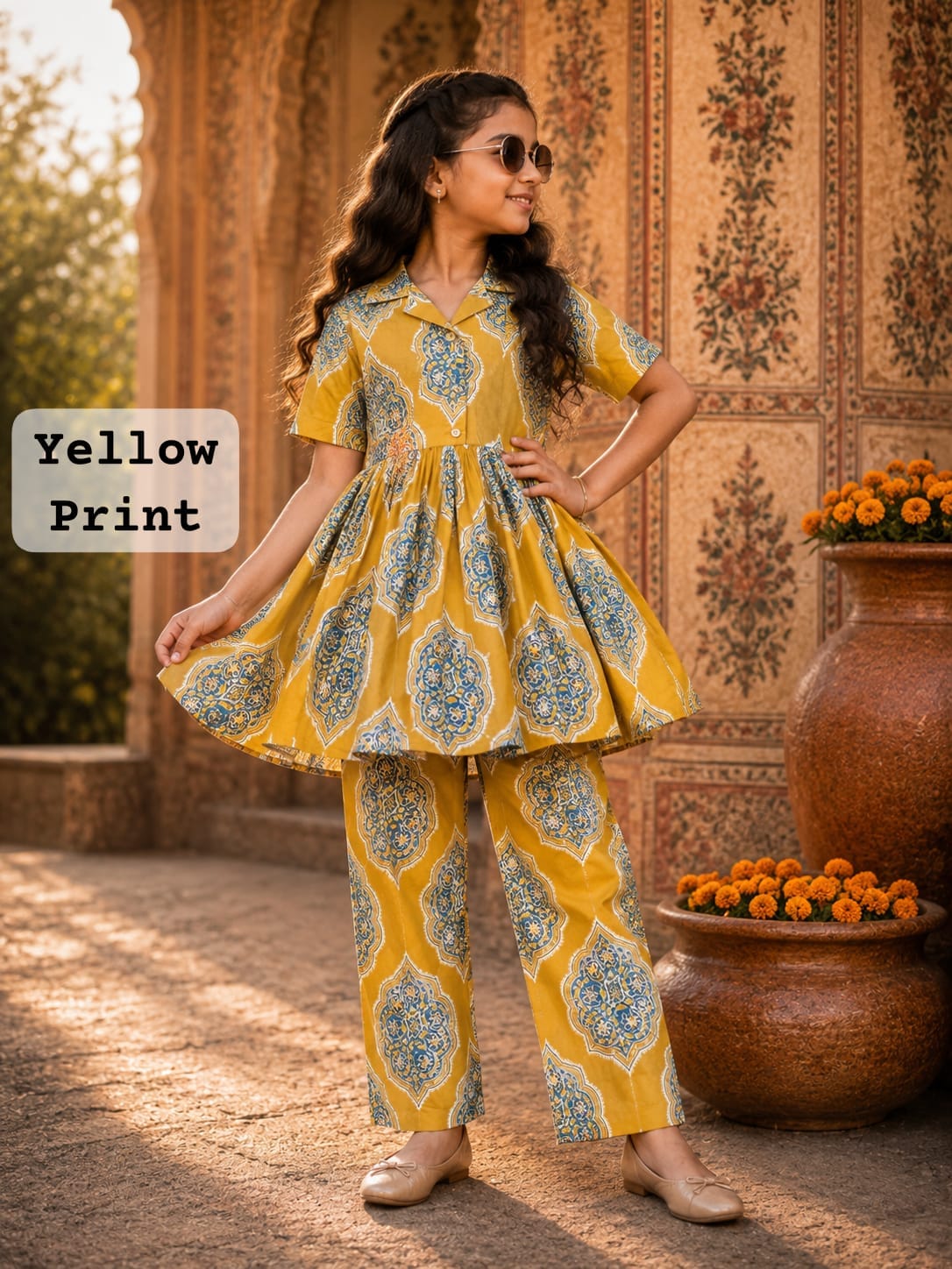 Pure Cotton Coords |(7-9yrs) | 30 size | traditional wear