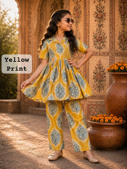 Pure Cotton Coords |(7-9yrs) | 30 size | traditional wear