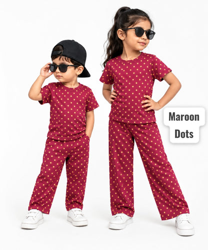 Unisex T- Shirt & Pant Sets 6months to 6yrs