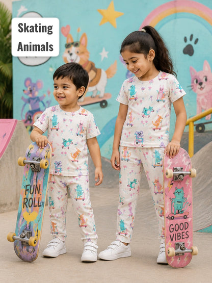 Unisex T- Shirt & Pant Sets 6months to 6yrs