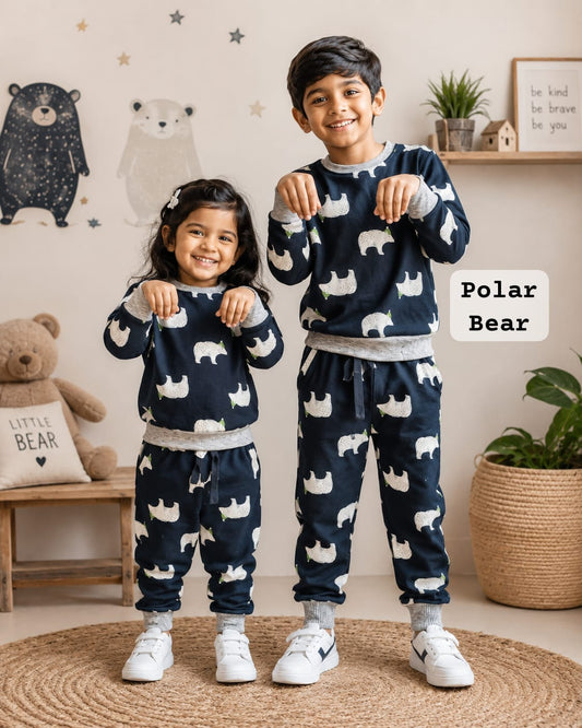 Unisex Sweat Shirts Sets for 1yr to 12yrs | Light Weight Fabric | For Mild Winters