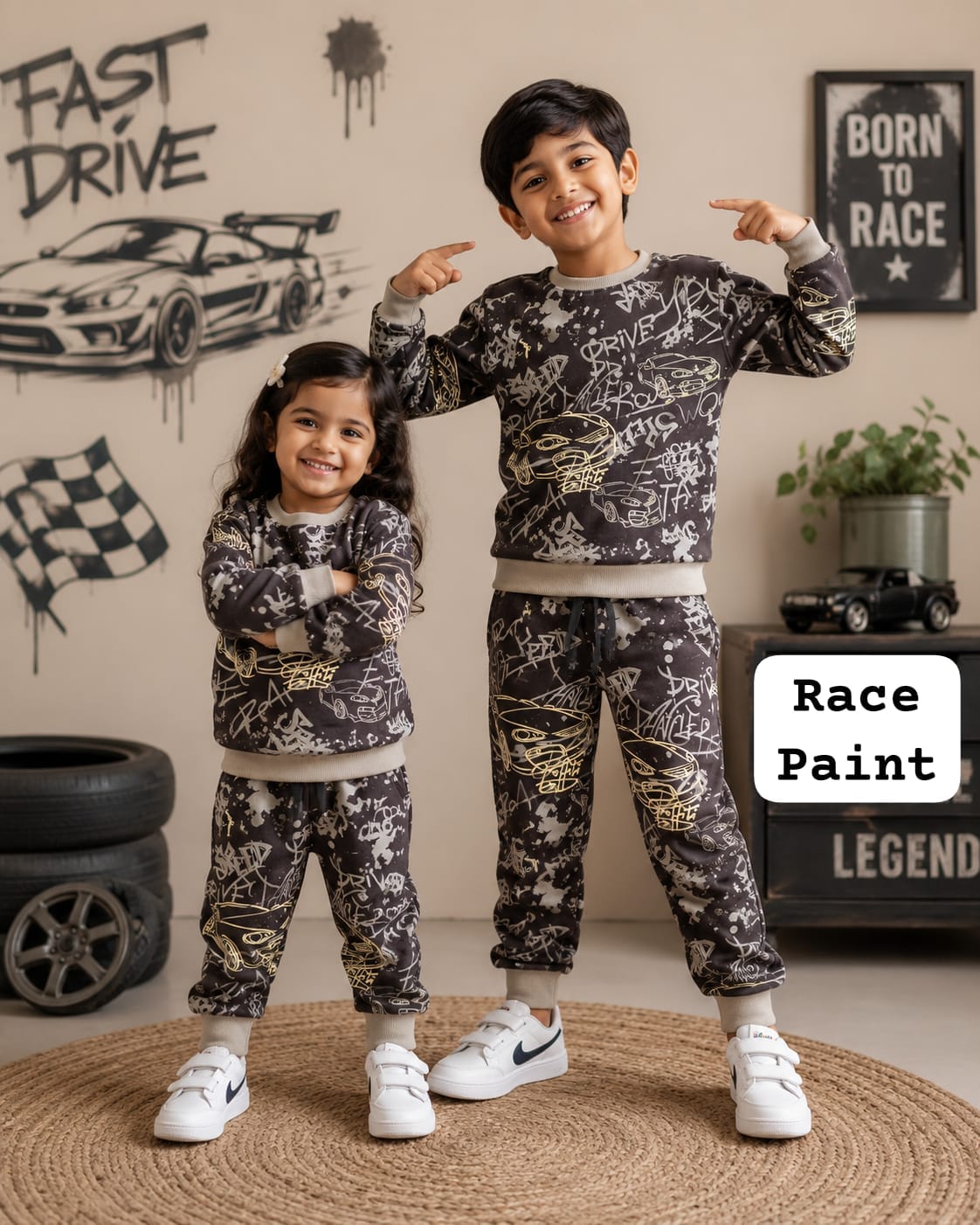 Unisex Sweat Shirts Sets for 1yr to 12yrs | Light Weight Fabric | For Mild Winters