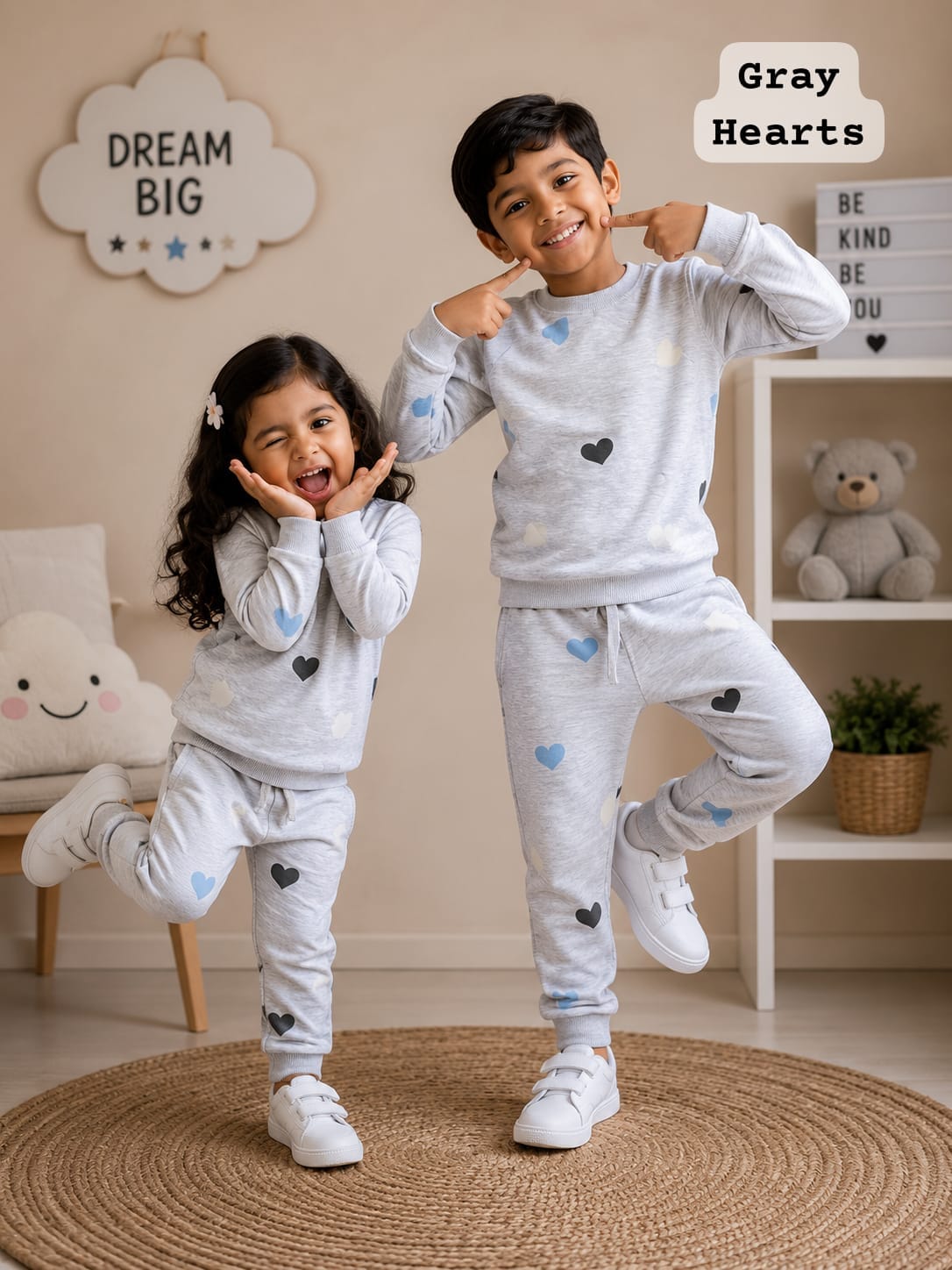 Unisex Sweat Shirts Sets for 1yr to 12yrs | Light Weight Fabric | For Mild Winters