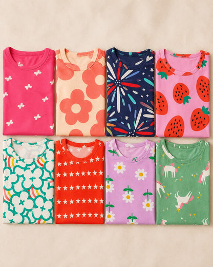 Cotton Frill Capri Sets for 2yrs to 7yrs