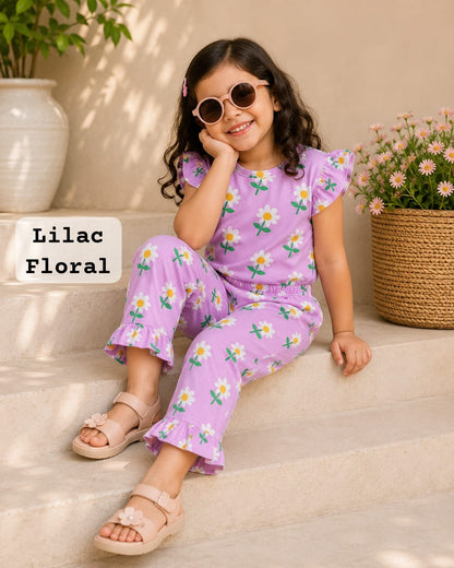 Cotton Frill Capri Sets for 2yrs to 7yrs