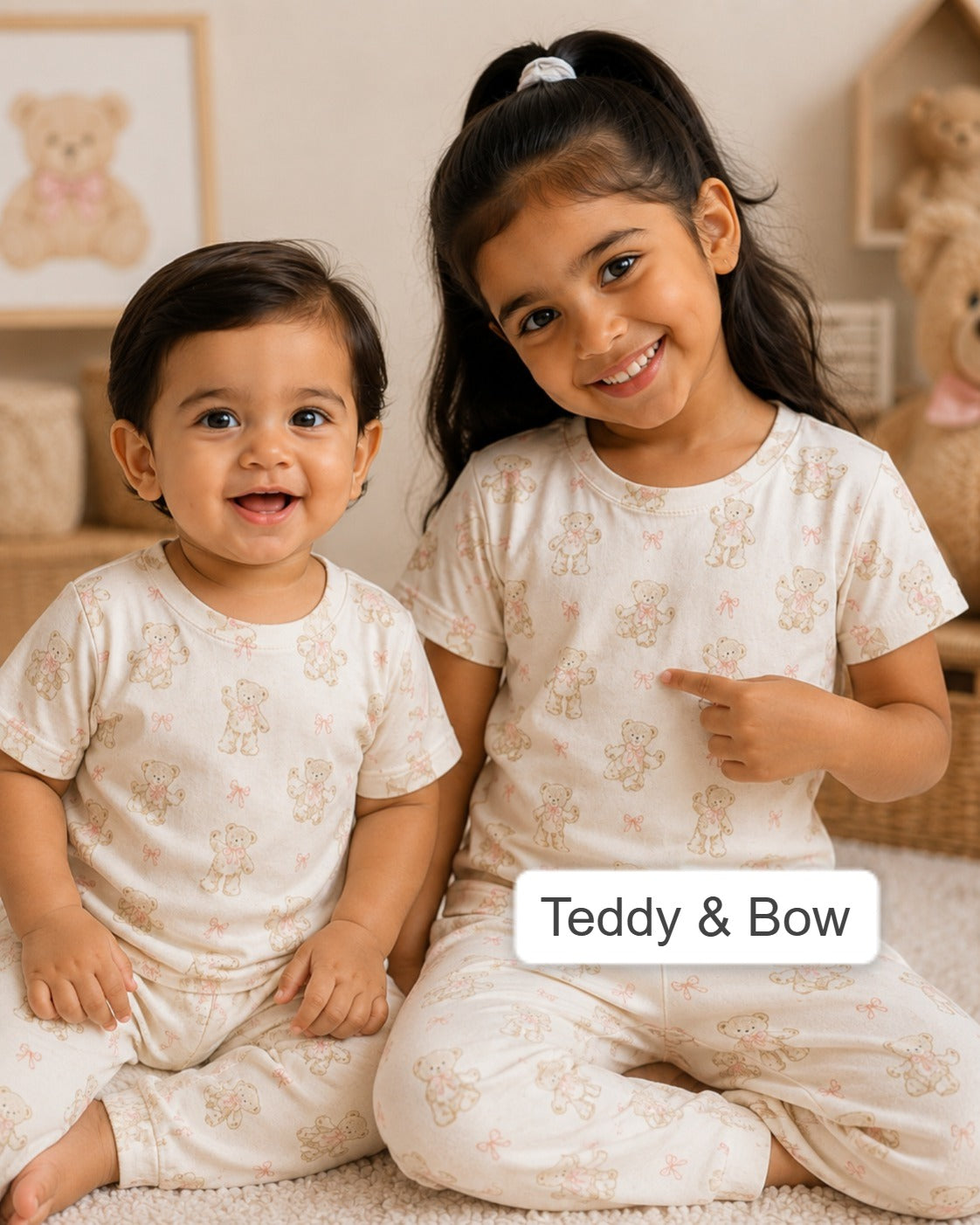 Unisex T- Shirt & Pant Sets 6months to 6yrs
