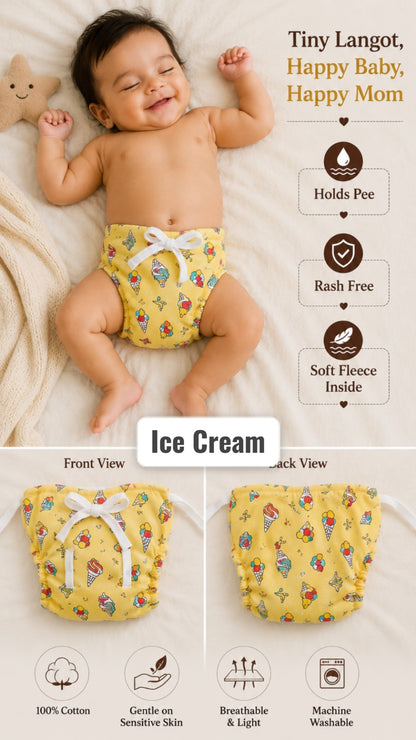 Branded Re usable Langots for 0-9months babies