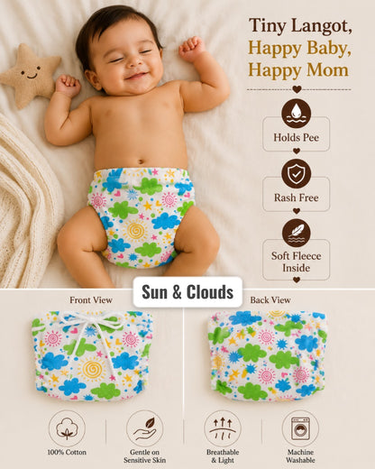 Branded Re usable Langots for 0-9months babies