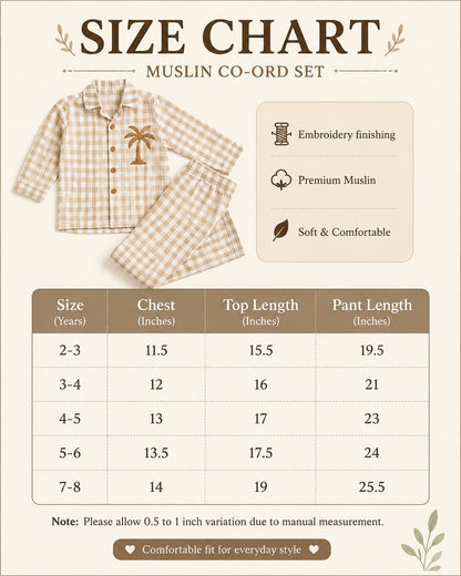 Premium Muslin Embroidered Pant Sets for 2-7yrs