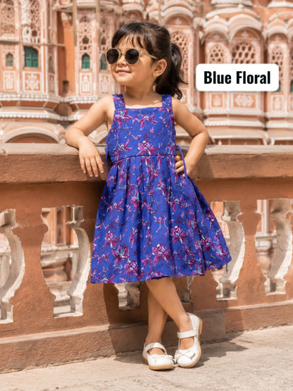 Pue Cotton Sleeveless Frocks | Jaipur Frocks | 6m to 7yrs