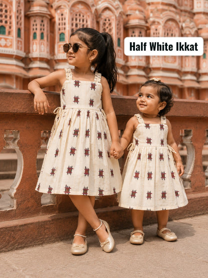 Pue Cotton Sleeveless Frocks | Jaipur Frocks | 6m to 7yrs