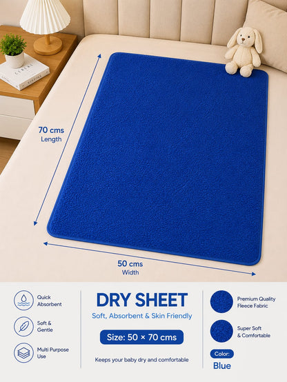 Waterproof Baby Dry Sheet 50*70cms (20*28 inches) Extra Absorbent, Quick Dry Sheet, Bed Protection