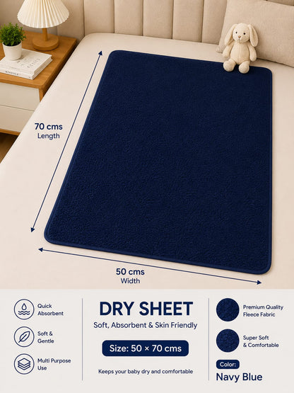 Waterproof Baby Dry Sheet 50*70cms (20*28 inches) Extra Absorbent, Quick Dry Sheet, Bed Protection