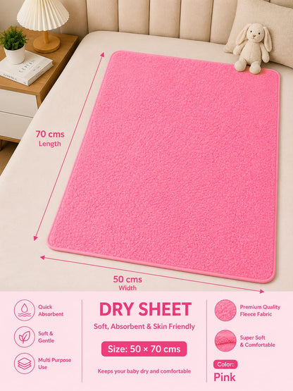 Waterproof Baby Dry Sheet 50*70cms (20*28 inches) Extra Absorbent, Quick Dry Sheet, Bed Protection