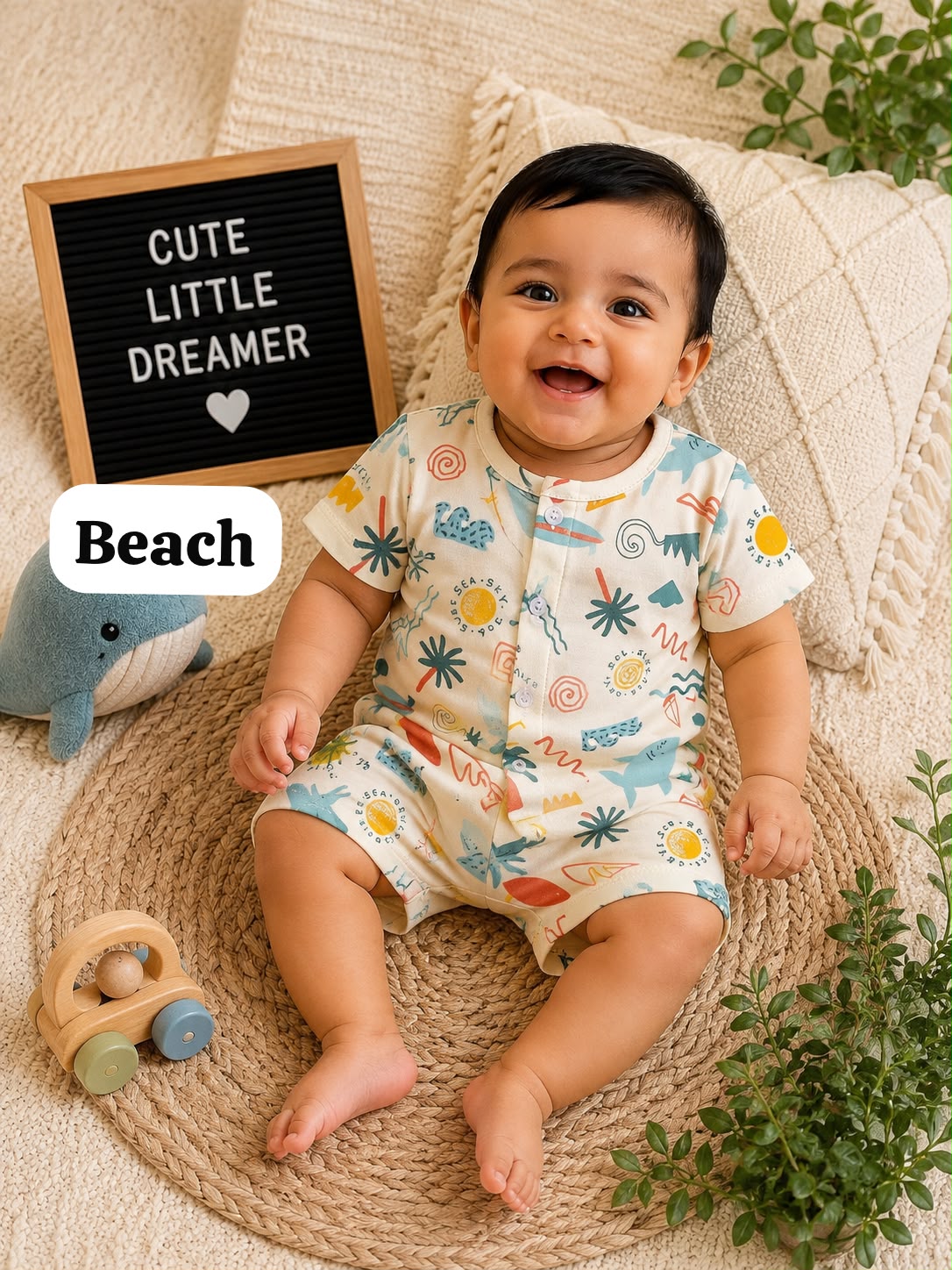 Baby Front Open Short Sets | 0 to 1yrs