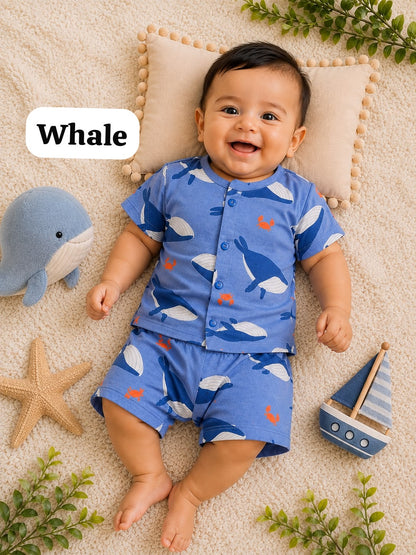 Baby Front Open Short Sets | 0 to 1yrs