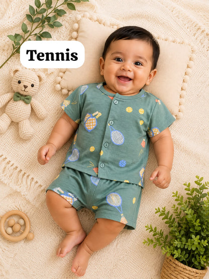 Baby Front Open Short Sets | 0 to 1yrs