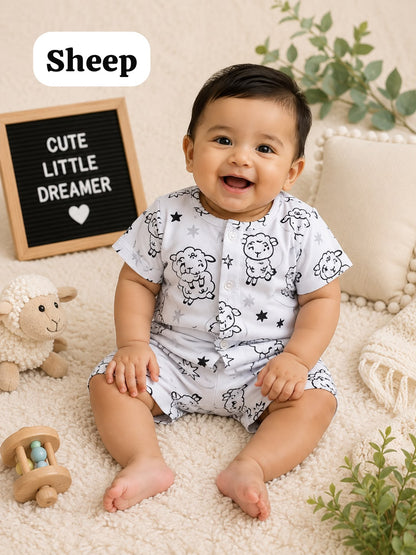 Baby Front Open Short Sets | 0 to 1yrs