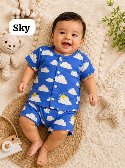 Baby Front Open Short Sets | 0 to 1yrs