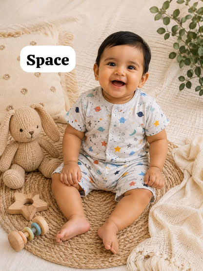 Baby Front Open Short Sets | 0 to 1yrs