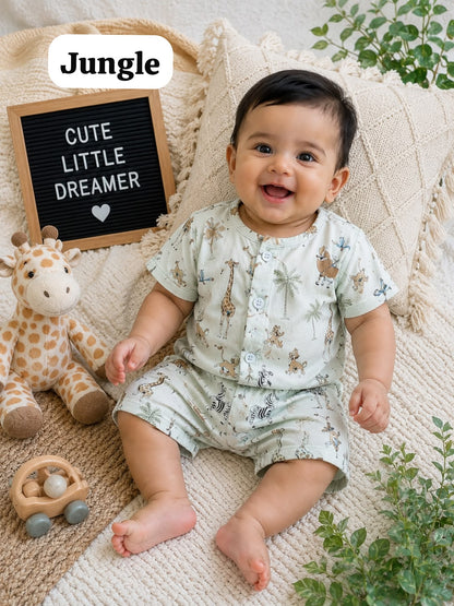 Baby Front Open Short Sets | 0 to 1yrs