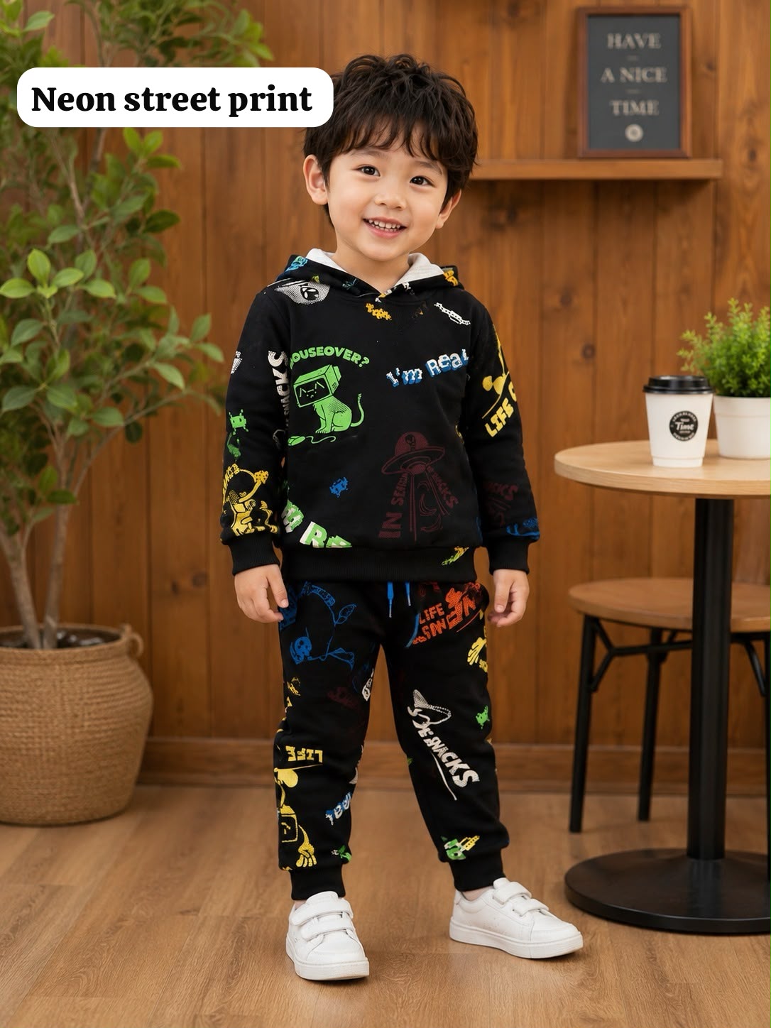 Unisex Hooded Sweat Shirt Coords for Winter,9m to 3yrs, Comfy and warm