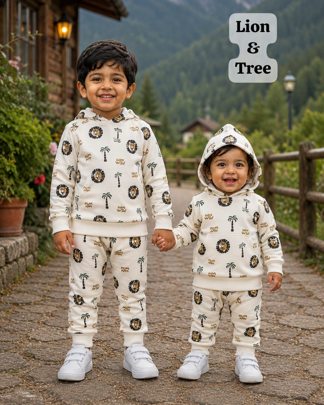 Unisex Hooded Sweat Shirt Coords for Winter,9m to 3yrs, Comfy and warm