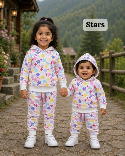Unisex Hooded Sweat Shirt Coords for Winter,9m to 3yrs, Comfy and warm