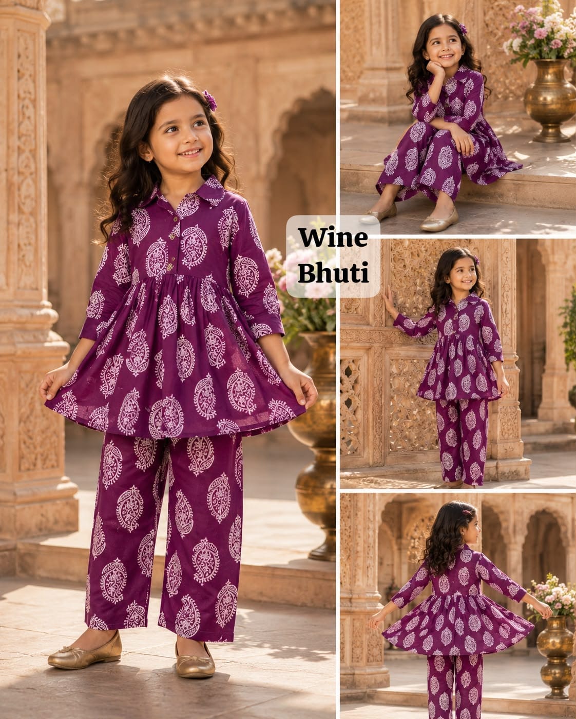 Pure Cotton Coords |(2-8yrs) | traditional wear