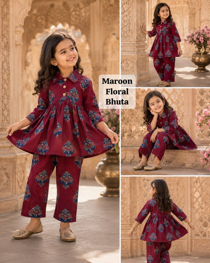 Pure Cotton Coords |(2-8yrs) | traditional wear