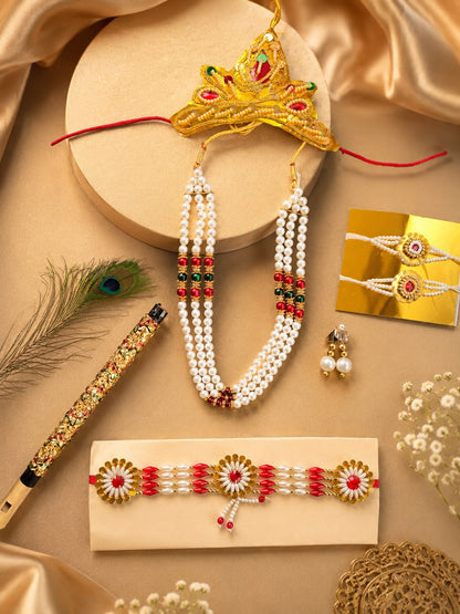 Krishna Sets for Janmashtami |0 - 7years| 10pcs set| comes with jewelry