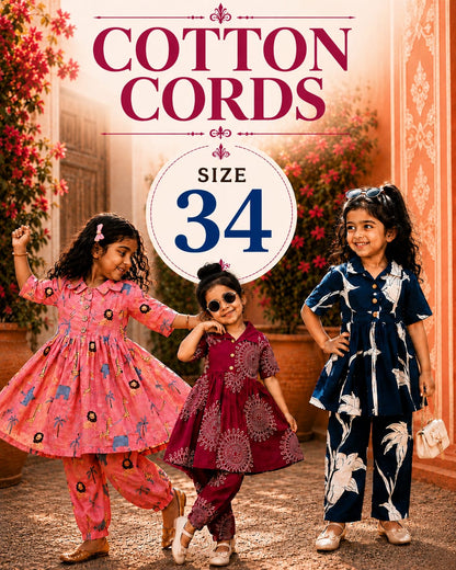 Pure Cotton Coords |(10-11yrs) | 34 size | traditional wear