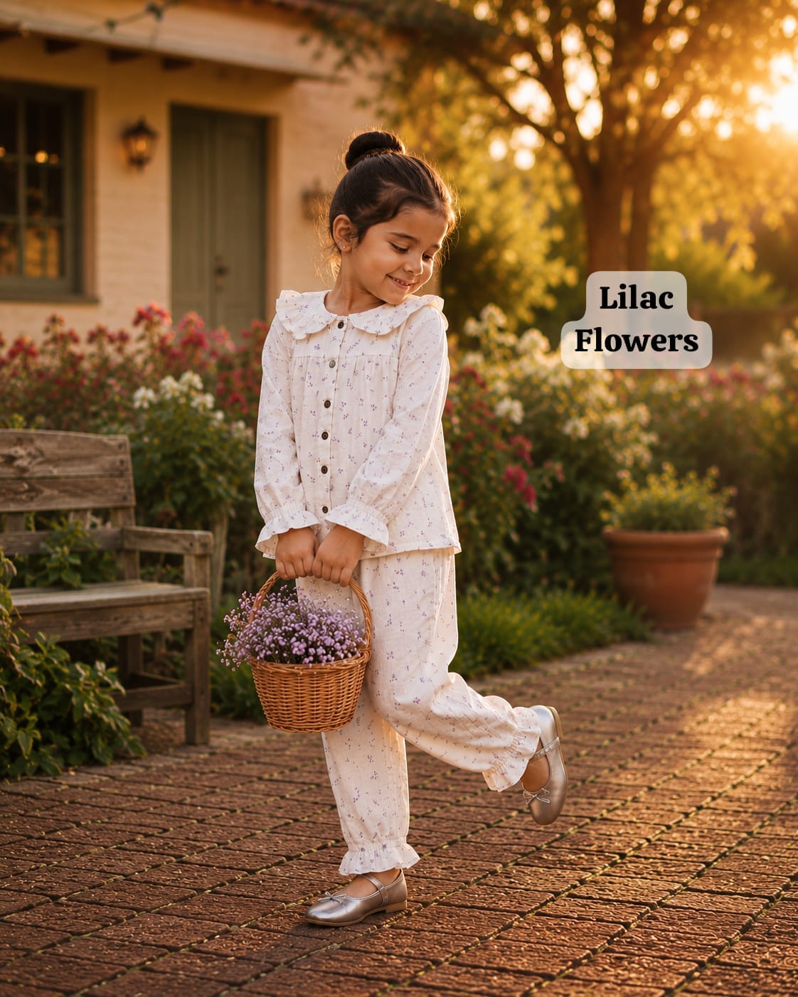 Muslin Ruffle Collar & Frill Pant Co-ord Sets for 9m to 3yrs| Extra Stylish Edition