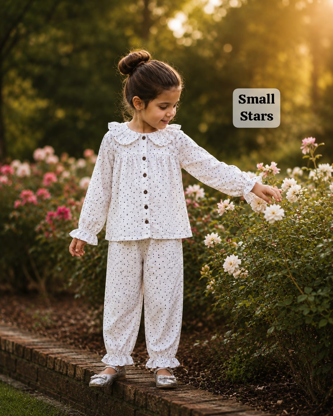 Muslin Ruffle Collar & Frill Pant Co-ord Sets for 9m to 3yrs| Extra Stylish Edition