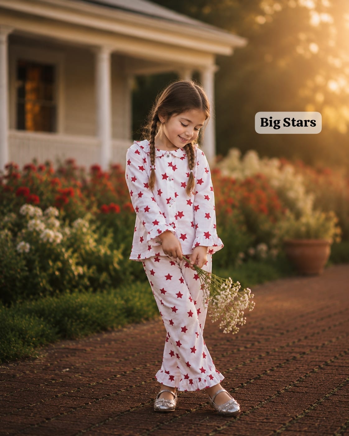 Muslin Ruffle Collar & Frill Pant Co-ord Sets for 9m to 3yrs| Extra Stylish Edition