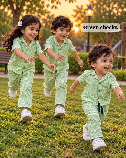 Playful Unisex Cotton pyjama Sets for 1 to 5yrs | Outdoor Play Edition