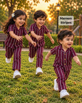 Maroon stripes