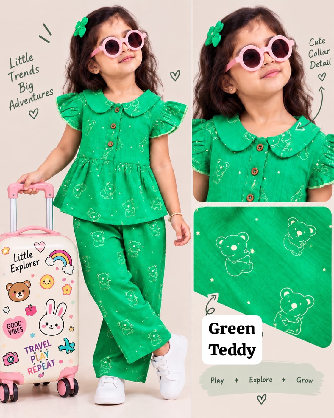Muslin Peplum Coords for 2yrs to 5yrs